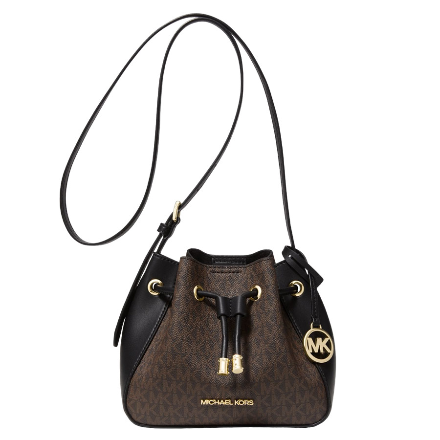 Mua Túi Đeo Chéo Michael Kors MK Phoebe Small Logo Bucket Bag Màu Nâu Đen -  Michael Kors - Mua tại Vua Hàng Hiệu h075193