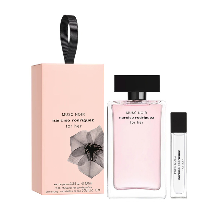 Set Nước Hoa Nữ 2 Món Narciso Rodriguez Musc Noir EDP 100ml + Narciso Rodriguez Pure Musc EDP Mini 10ml