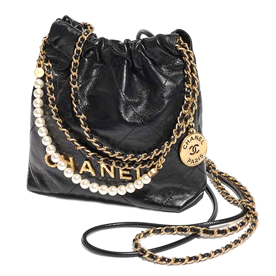 Chanel Gold Classic Bag With Pouch  Bragmybag