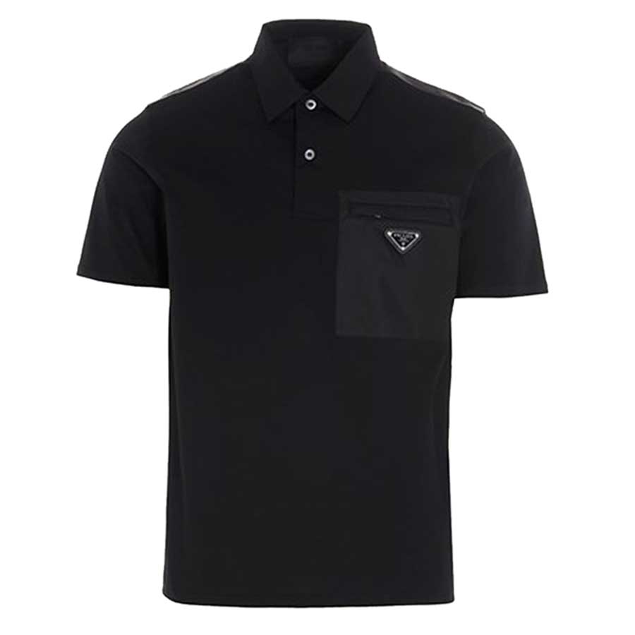 Mua Áo Polo Nam Prada Logo Printed Shirt Màu Đen - Prada - Mua tại Vua Hàng  Hiệu h091051